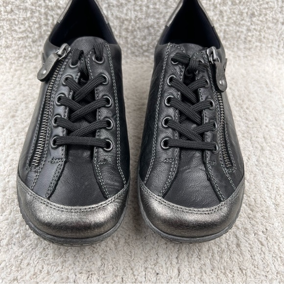 Remonte Shoes Womens 7 Black/Silver Liv 2 R1402-01 Side Zip Comfort‎ Side Zip - Picture 8 of 14